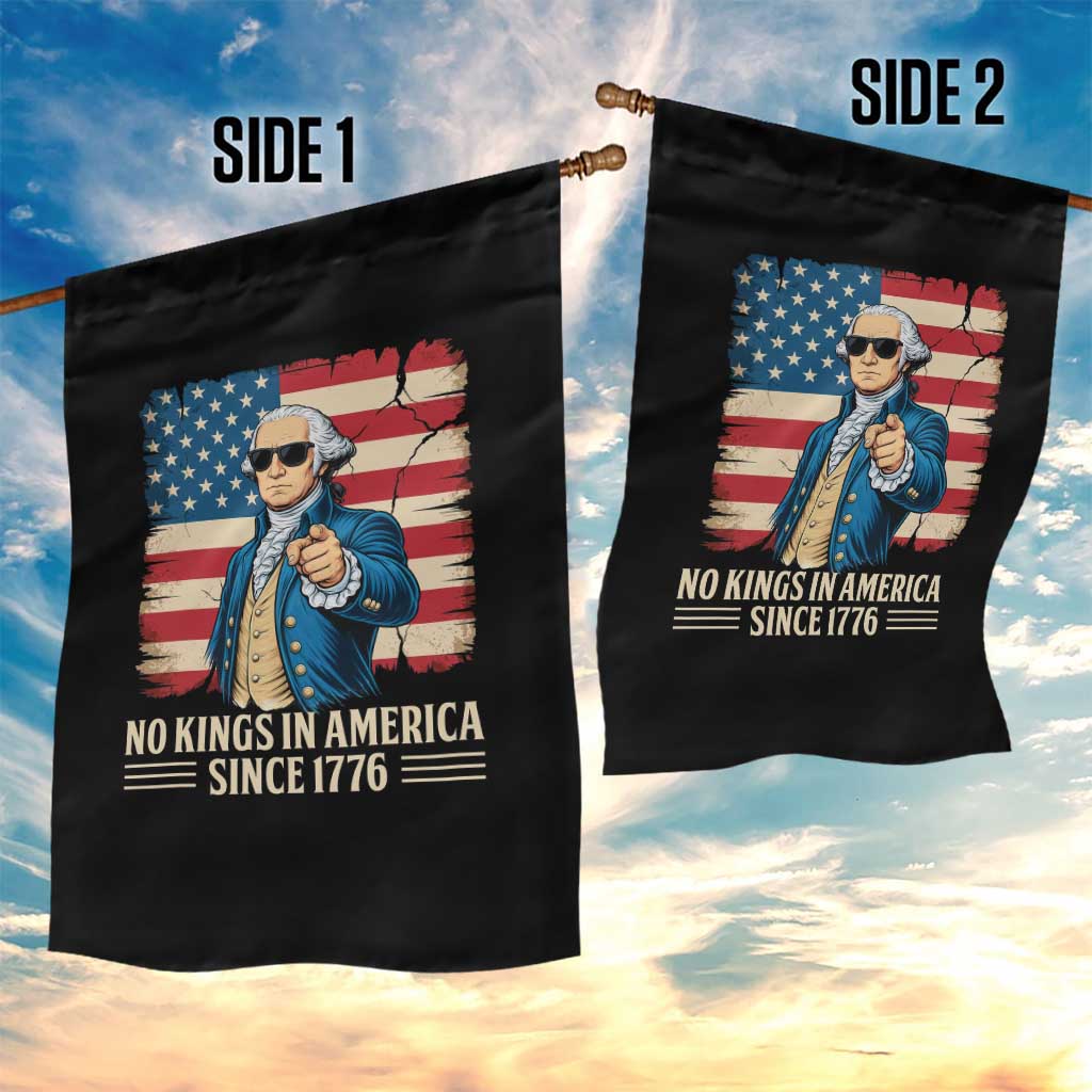 Patriotic George Washington Garden Flag No Kings In America TS12 Print Your Wear