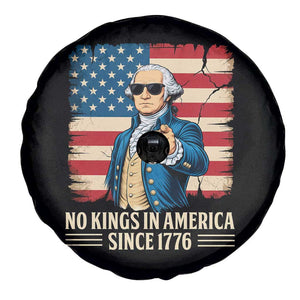 Patriotic George Washington Spare Tire Cover No Kings In America TS12 Print Your Wear