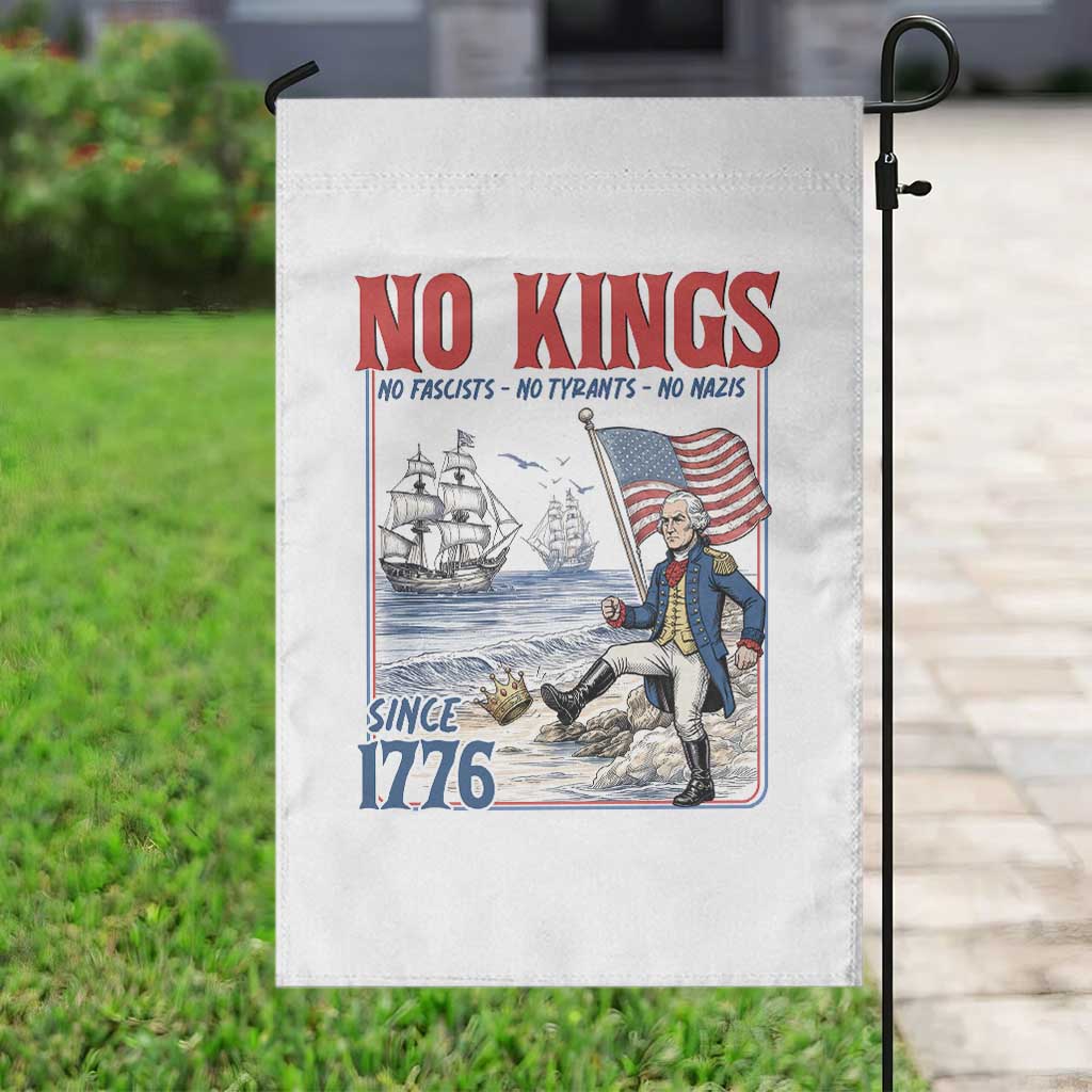 No Kings Since 1776 George Washington Garden Flag Political Humor Gift TS12 Print Your Wear