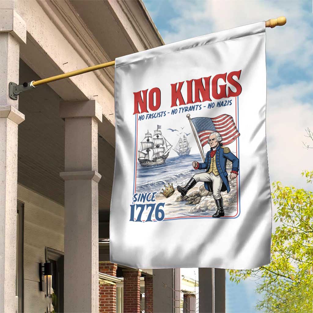 No Kings Since 1776 George Washington Garden Flag Political Humor Gift TS12 Print Your Wear