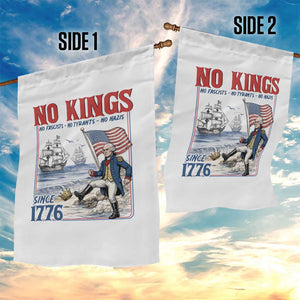 No Kings Since 1776 George Washington Garden Flag Political Humor Gift TS12 Print Your Wear
