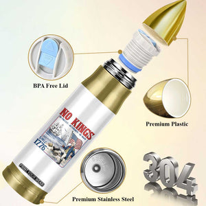 No Kings Since 1776 George Washington Bullet Tumbler Political Humor Gift TS12 Print Your Wear