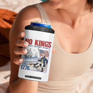 No Kings Since 1776 George Washington 4 in 1 Can Cooler Tumbler Political Humor Gift TS12 Print Your Wear