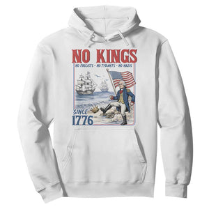 No Kings Since 1776 George Washington Hoodie Political Humor Gift TS12 White Print Your Wear