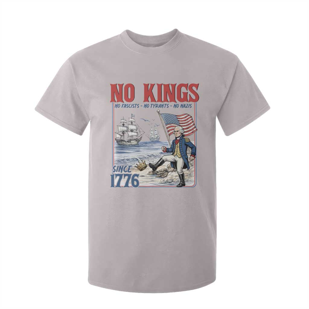 No Kings Since 1776 George Washington T Shirt For Kid Political Humor Gift TS12 Ice Gray Print Your Wear