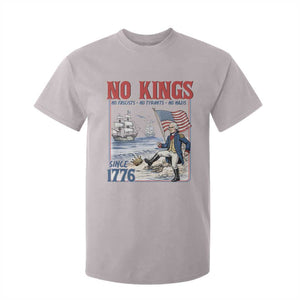 No Kings Since 1776 George Washington T Shirt For Kid Political Humor Gift TS12 Ice Gray Print Your Wear