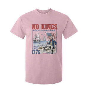 No Kings Since 1776 George Washington T Shirt For Kid Political Humor Gift TS12 Light Pink Print Your Wear