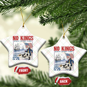 No Kings Since 1776 George Washington Ceramic Ornament Political Humor Gift TS12 Print Your Wear