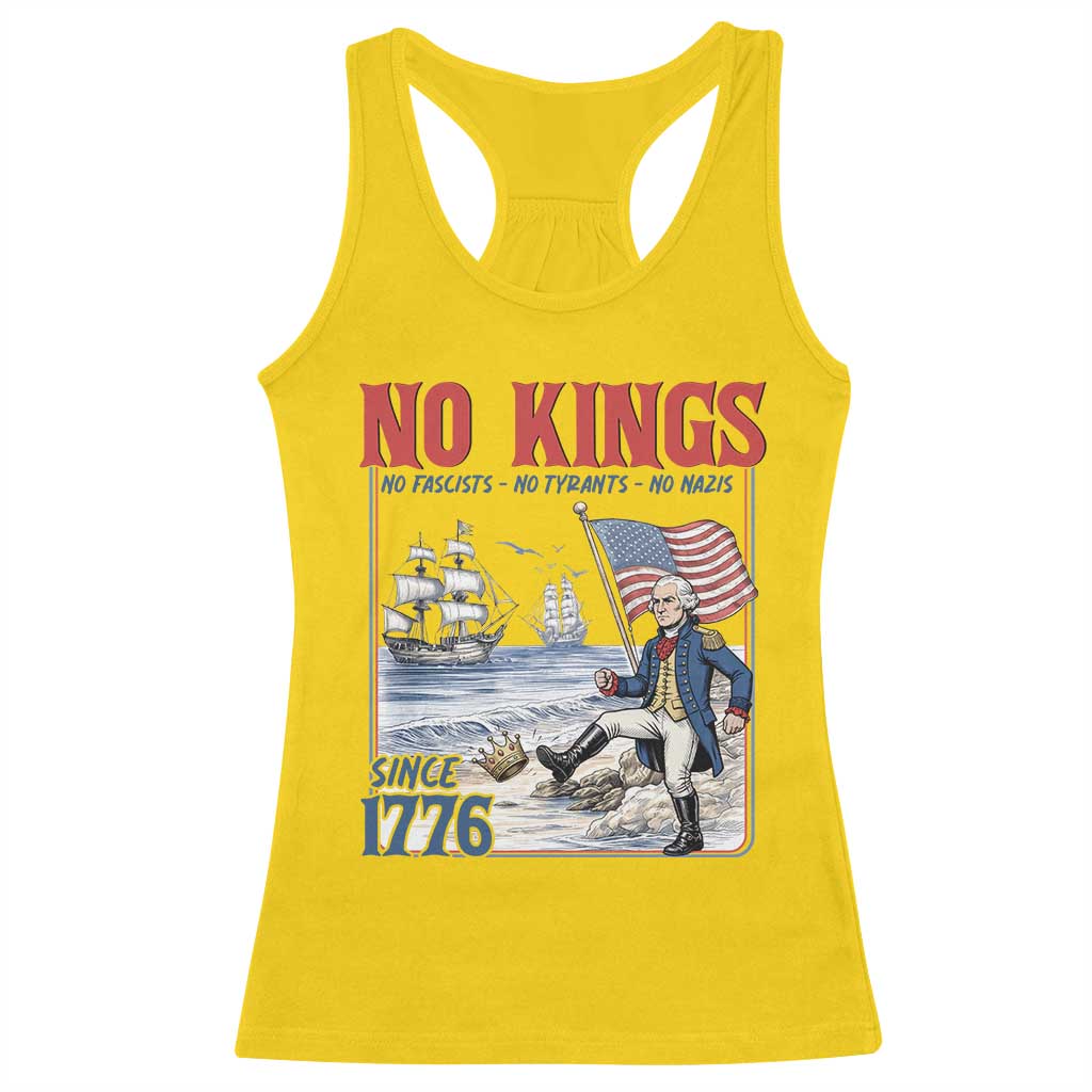 No Kings Since 1776 George Washington Racerback Tank Top Political Humor Gift TS12 Daisy Print Your Wear