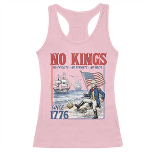 No Kings Since 1776 George Washington Racerback Tank Top Political Humor Gift TS12 Light Pink Print Your Wear