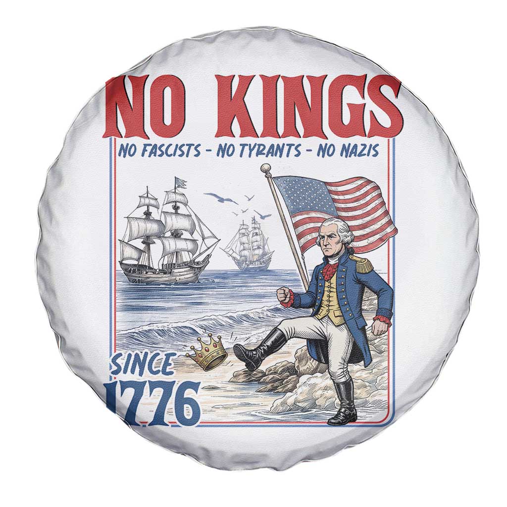 No Kings Since 1776 George Washington Spare Tire Cover Political Humor Gift TS12 Print Your Wear