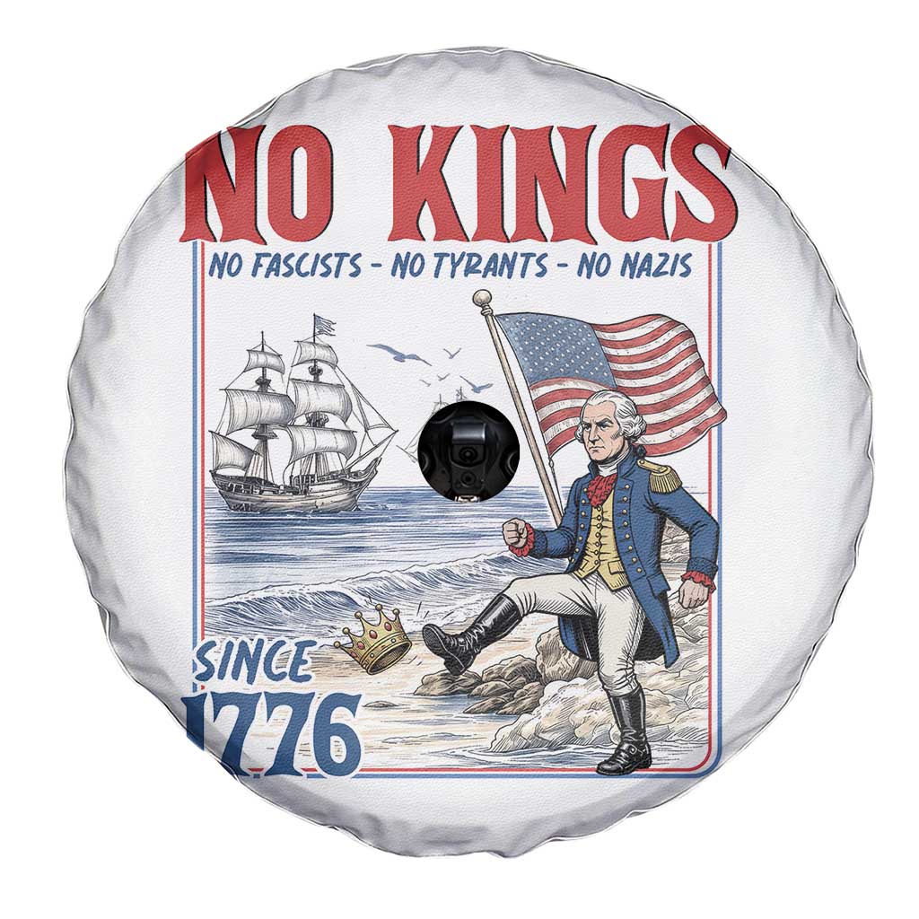 No Kings Since 1776 George Washington Spare Tire Cover Political Humor Gift TS12 Print Your Wear