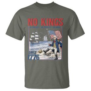 No Kings Since 1776 George Washington T Shirt Political Humor Gift TS12 Military Green Print Your Wear