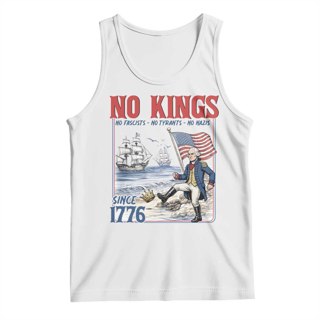 No Kings Since 1776 George Washington Tank Top Political Humor Gift TS12 White Print Your Wear
