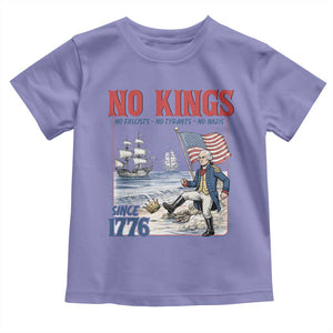 No Kings Since 1776 George Washington Toddler T Shirt Political Humor Gift TS12 Violet Print Your Wear