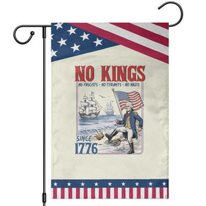 No Kings Since 1776 George Washington Garden Flag Political Humor Gift TS12 Modern Beige Blue Print Your Wear