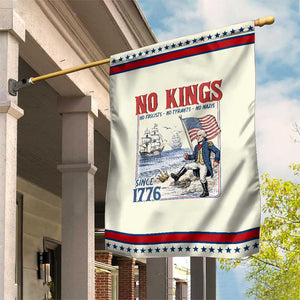 No Kings Since 1776 George Washington Garden Flag Political Humor Gift TS12 Modern Beige Red Print Your Wear