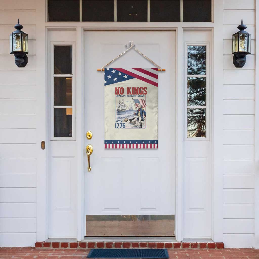 No Kings Since 1776 George Washington Garden Flag Political Humor Gift TS12 Print Your Wear
