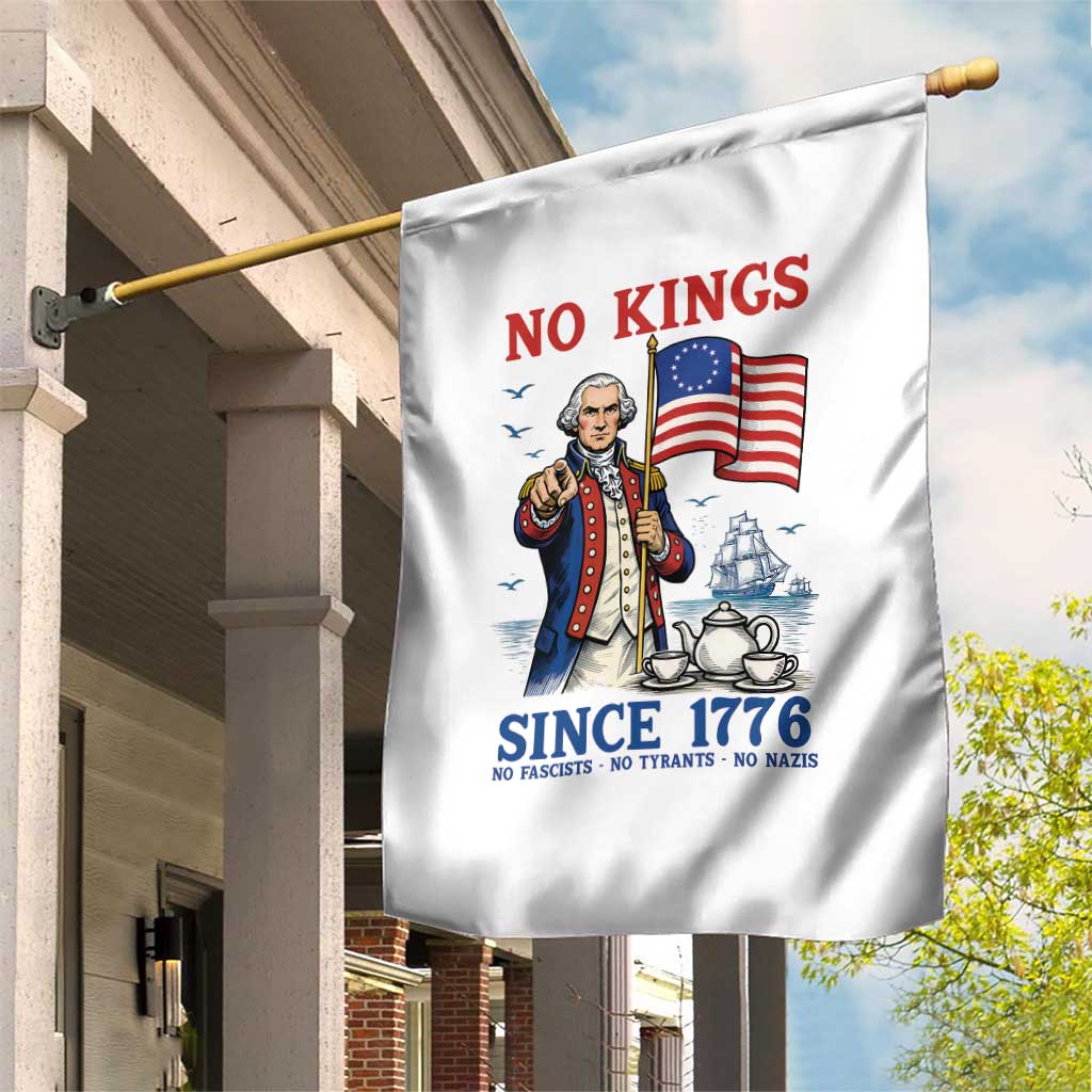 American Patriot George Washington No Kings Garden Flag Political Humor Gift TS12 Print Your Wear