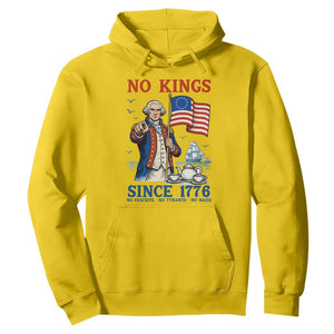 American Patriot George Washington No Kings Hoodie Political Humor Gift TS12 Daisy Print Your Wear