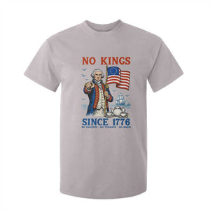 American Patriot George Washington No Kings T Shirt For Kid Political Humor Gift TS12 Ice Gray Print Your Wear