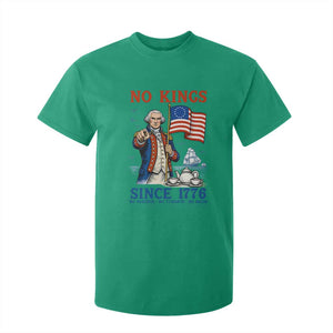 American Patriot George Washington No Kings T Shirt For Kid Political Humor Gift TS12 Irish Green Print Your Wear