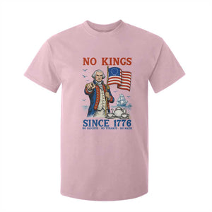 American Patriot George Washington No Kings T Shirt For Kid Political Humor Gift TS12 Light Pink Print Your Wear