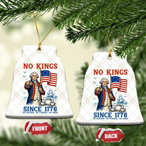 American Patriot George Washington No Kings Ceramic Ornament Political Humor Gift TS12 Print Your Wear