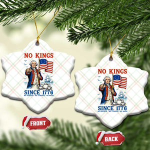 American Patriot George Washington No Kings Ceramic Ornament Political Humor Gift TS12 Print Your Wear