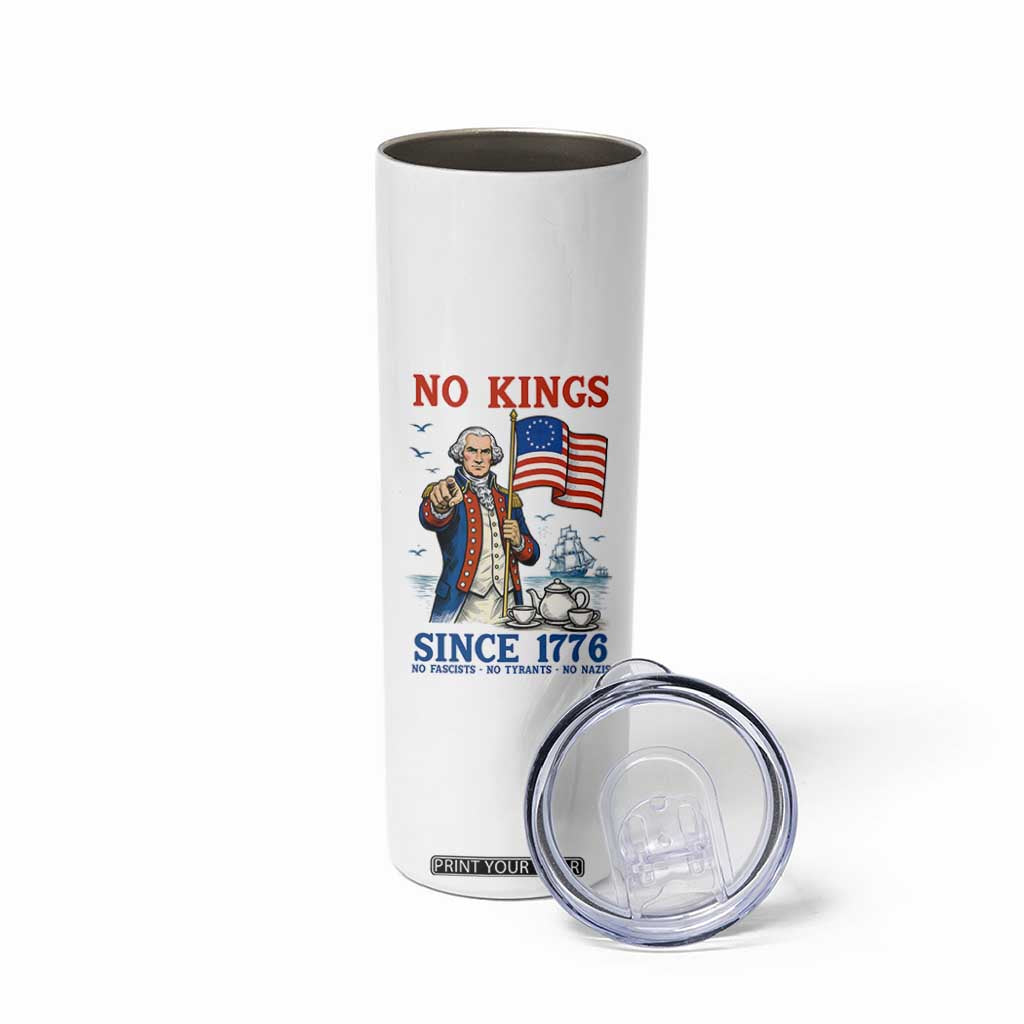 American Patriot George Washington No Kings Skinny Tumbler Political Humor Gift TS12 Print Your Wear