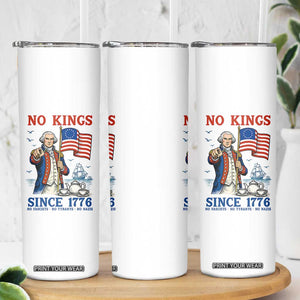 American Patriot George Washington No Kings Skinny Tumbler Political Humor Gift TS12 Print Your Wear