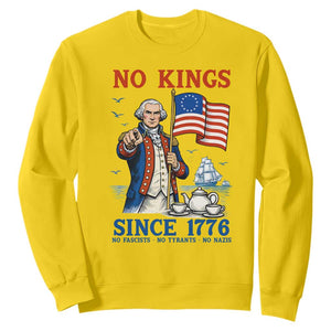 American Patriot George Washington No Kings Sweatshirt Political Humor Gift TS12 Daisy Print Your Wear