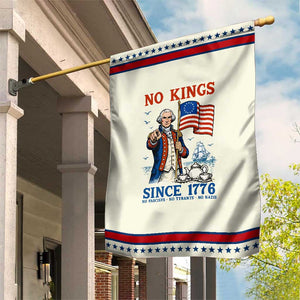 American Patriot George Washington No Kings Garden Flag Political Humor Gift TS12 Modern Beige Red Print Your Wear