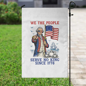 We The People Serve No Kings Garden Flag Funny George Washington Protest TS12 Print Your Wear