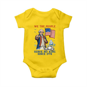 We The People Serve No Kings Baby Onesie Funny George Washington Protest TS12 Daisy Print Your Wear