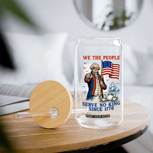 We The People Serve No Kings Glass Can Funny George Washington Protest TS12 Print Your Wear