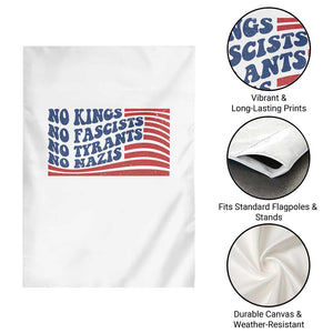 No Kings No Fascists Garden Flag American Flag Patriotic Protest TS12 Print Your Wear