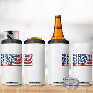 No Kings No Fascists 4 in 1 Can Cooler Tumbler American Flag Patriotic Protest TS12 Print Your Wear