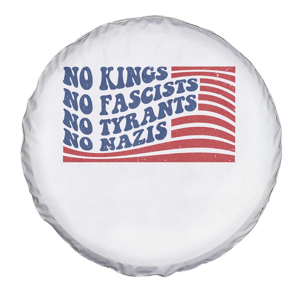 No Kings No Fascists Spare Tire Cover American Flag Patriotic Protest TS12 Print Your Wear