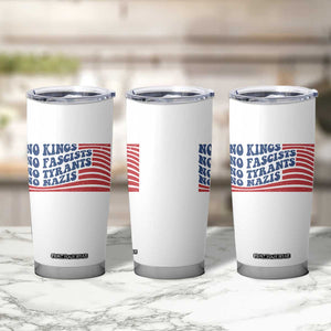 No Kings No Fascists Tumbler Cup American Flag Patriotic Protest TS12 Print Your Wear