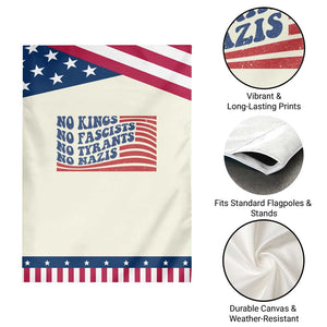 No Kings No Fascists Garden Flag American Flag Patriotic Protest TS12 Print Your Wear