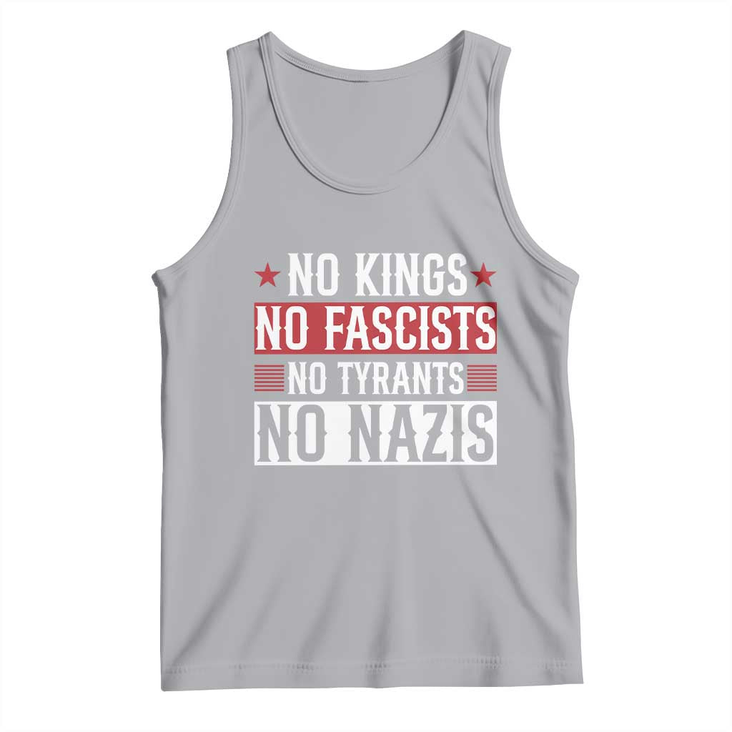 No Kings No Fascists No Nazis Tank Top Patriotic Political TS12 Athletic Heather Print Your Wear
