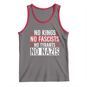 No Kings No Fascists No Nazis Tank Top Patriotic Political TS12 Deep Heather Red Print Your Wear