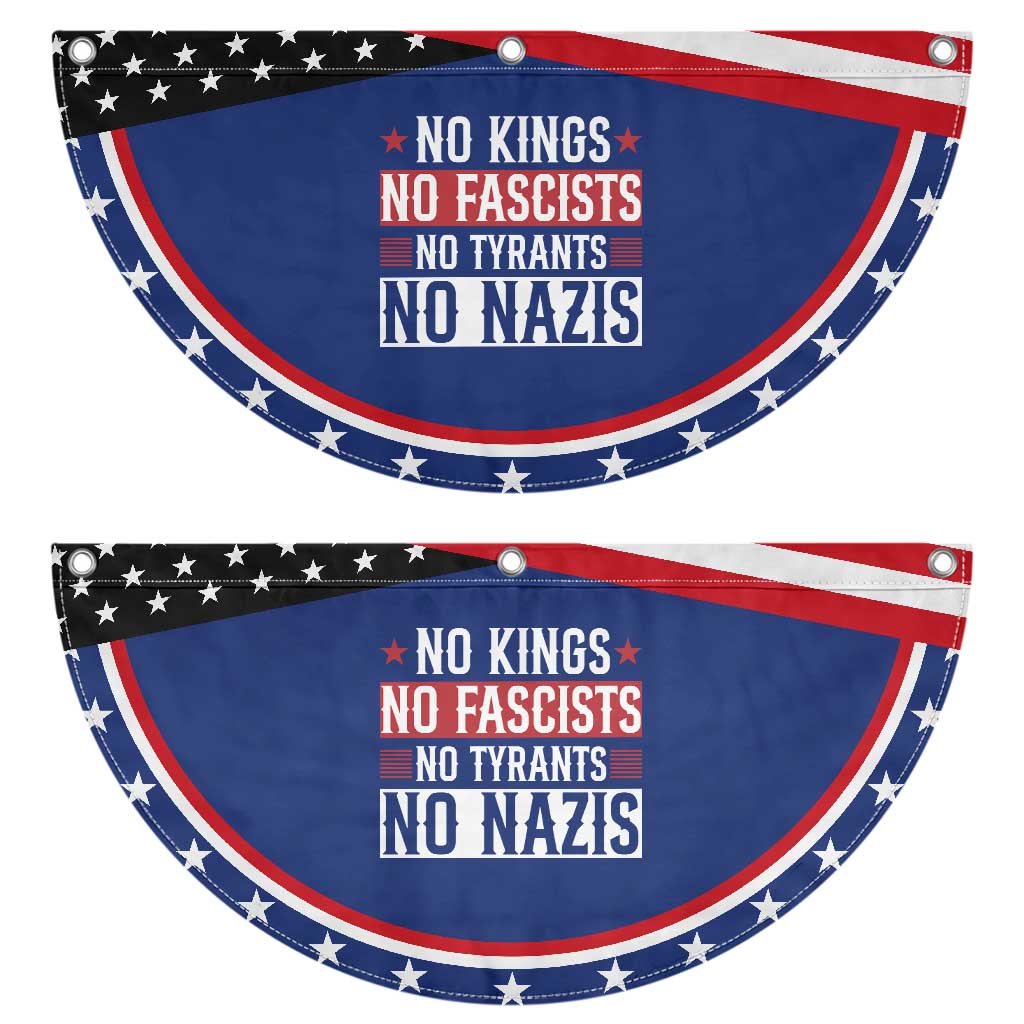 No Kings No Fascists No Nazis Patriotic Fan Flag Funny Political Gift