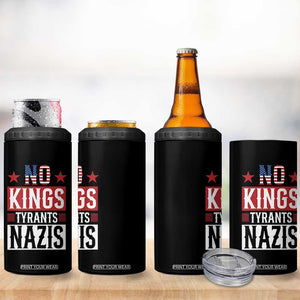 American Democracy 4 in 1 Can Cooler Tumbler No Kings No Tyrants No Nazis TS12 Print Your Wear