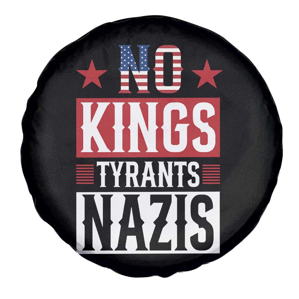American Democracy Spare Tire Cover No Kings No Tyrants No Nazis TS12 Print Your Wear