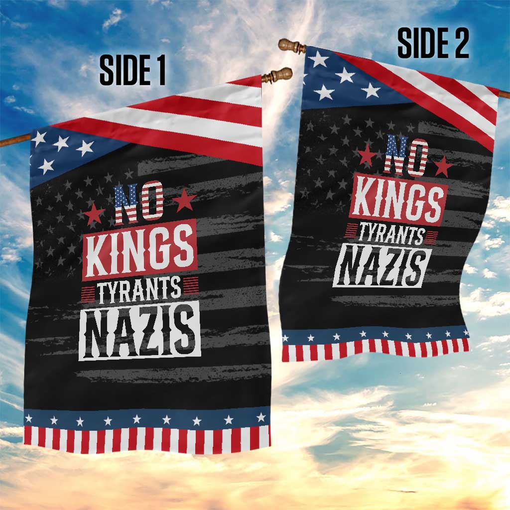 American Democracy Garden Flag No Kings No Tyrants No Nazis TS12 Print Your Wear