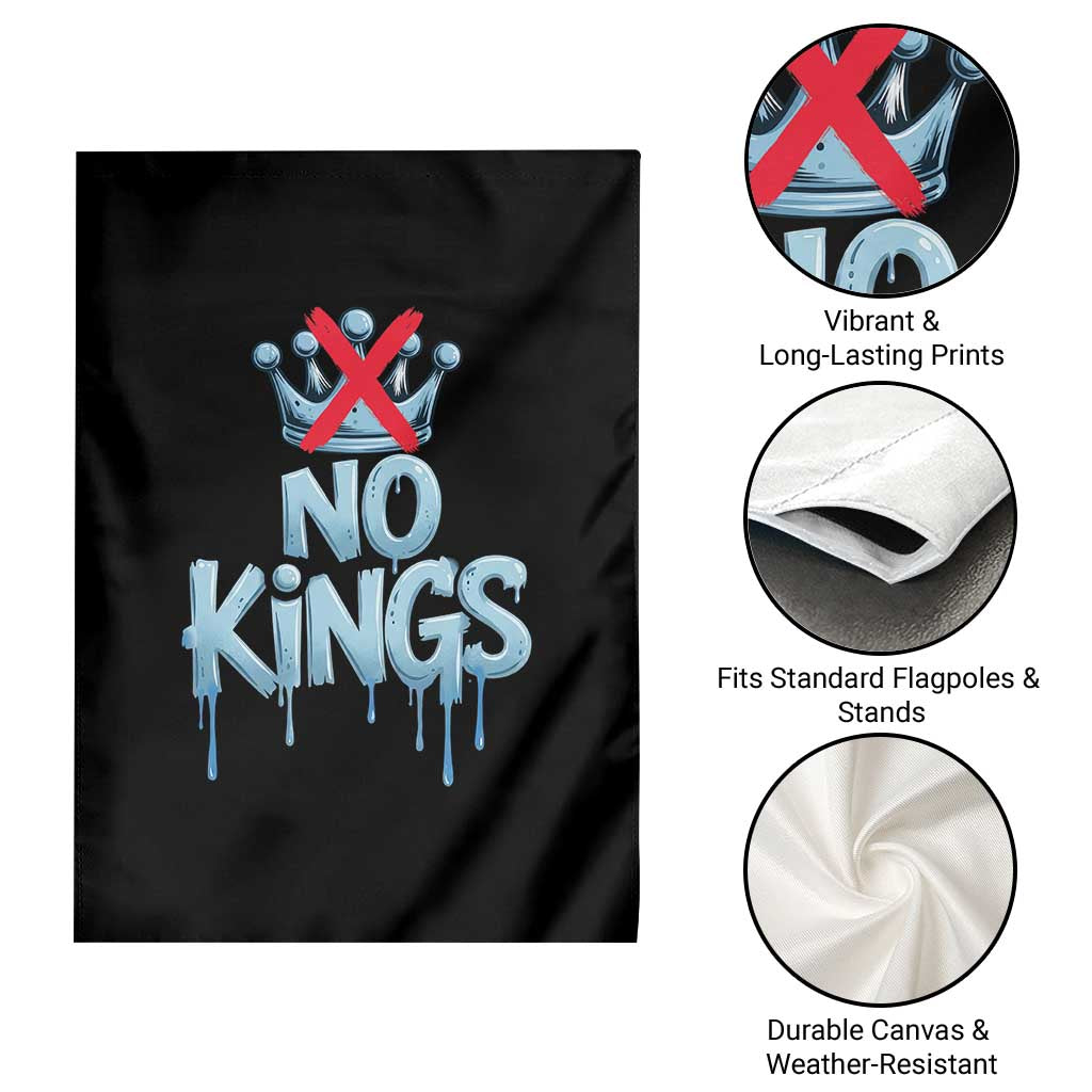 No Kings Abolish ICE Garden Flag Anti Authoritarian Protest TS12 Print Your Wear