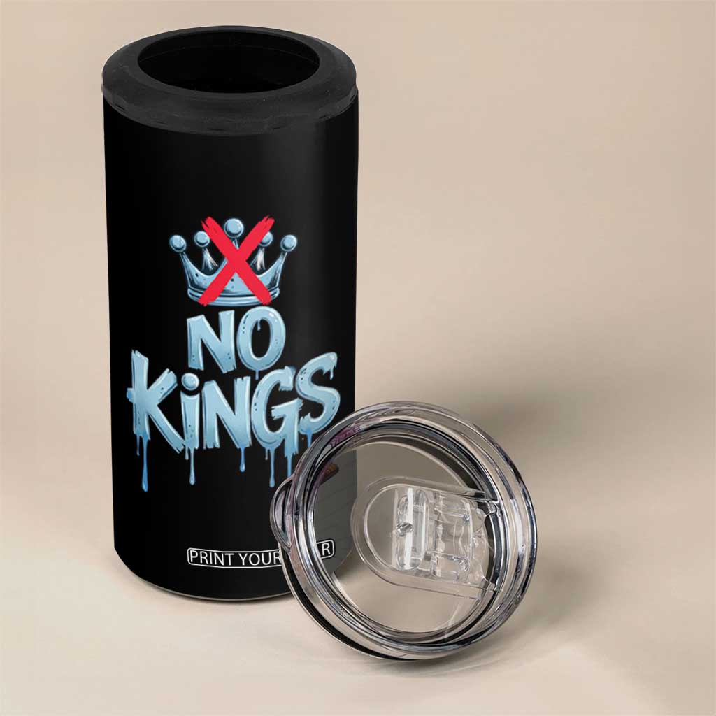 No Kings Abolish ICE 4 in 1 Can Cooler Tumbler Anti Authoritarian Protest TS12 Print Your Wear