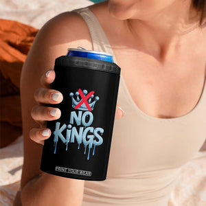 No Kings Abolish ICE 4 in 1 Can Cooler Tumbler Anti Authoritarian Protest TS12 Print Your Wear